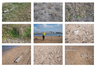 No5 par4 人口浜Kのミドルホールです。海へ入ればOBとなり、フェアウエイが砂で覆われセカンドショットがスコアをまとめる上でキーとなりそう。 